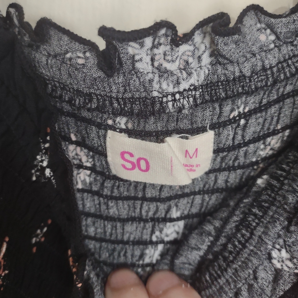 So Romper Medium‎ Milkmaid Whimsigoth Boho Casual Preppy Festival Indie Sleaze - Picture 3 of 6